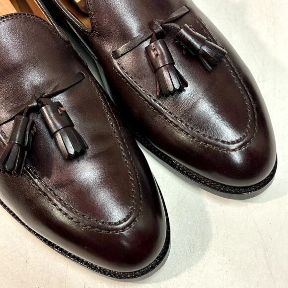 FULLY RESOLED Alden 663 Tassel Moccasin Loafer Burgundy Calf Made in USA 12 A/C